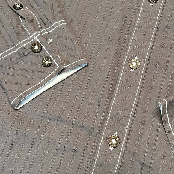 BKE Standard Platte Shirt NWT Grey Size XL - Picture 2 of 10